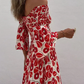 💃2024 Promotion automne 50%OFF💃Robe longue à manches évasées fleur hors épaule