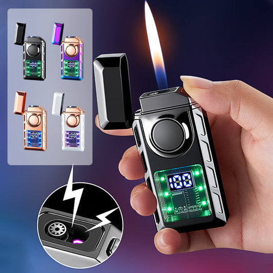 Briquet à Double Flamme Multifonctionel avec Lumières Colorées🎁