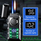 Briquet à Double Flamme Multifonctionel avec Lumières Colorées🎁