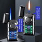 Briquet à Double Flamme Multifonctionel avec Lumières Colorées🎁