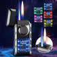 Briquet à Double Flamme Multifonctionel avec Lumières Colorées🎁