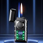 Briquet à Double Flamme Multifonctionel avec Lumières Colorées🎁