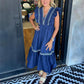 🌟Real good stuff💖Women's Casual Patchwork Ruffled Dress