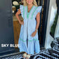 🌟Real good stuff💖Women's Casual Patchwork Ruffled Dress