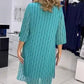 Robe imprimée à col rond pour femmes🌸