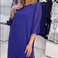 Robe imprimée à col rond pour femmes🌸