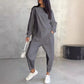 📢📢57 % de réduction !! ⏰👚Ensemble Sweat-Shirt & Pantalon Femme – Coupe Décontractée, Ourlet Irrégulier & Tissu Doux pour un Confort Optimal 🍂