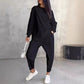 📢📢57 % de réduction !! ⏰👚Ensemble Sweat-Shirt & Pantalon Femme – Coupe Décontractée, Ourlet Irrégulier & Tissu Doux pour un Confort Optimal 🍂