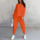 📢📢57 % de réduction !! ⏰👚Ensemble Sweat-Shirt & Pantalon Femme – Coupe Décontractée, Ourlet Irrégulier & Tissu Doux pour un Confort Optimal 🍂