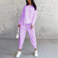 📢📢57 % de réduction !! ⏰👚Ensemble Sweat-Shirt & Pantalon Femme – Coupe Décontractée, Ourlet Irrégulier & Tissu Doux pour un Confort Optimal 🍂