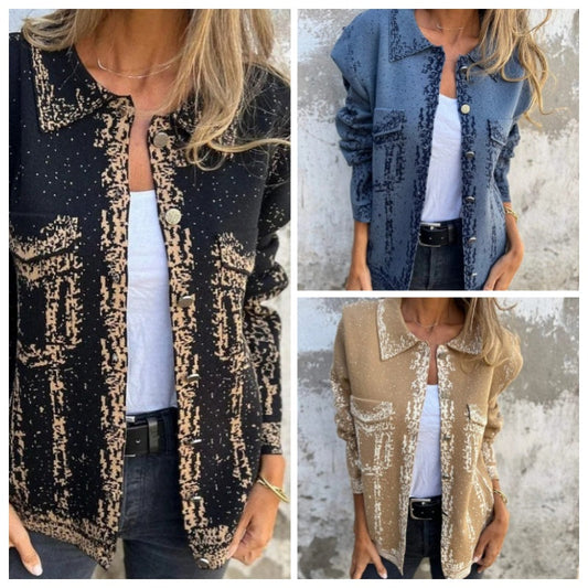 👚Veste à manches longues avec poches pour femmes