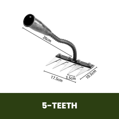 ✅Râteau de Désherbage de Jardin en Acier au Carbone à 5/6/7/8 Dents🪛