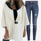 Veste Décontractée avec Col Montant et Demi-Fermeture Éclair pour Femmes🙋‍♀️