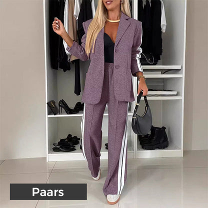 Ensemble 2 pièces blazer décontracté et pantalon de survêtement pour femme🌺🌺