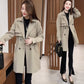 👗Trench-coat confortable à revers cintré🙋‍♀️