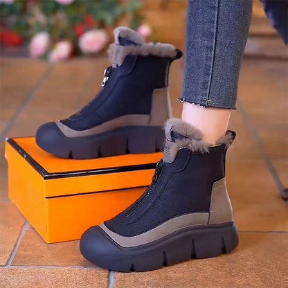 🌸Bottes de neige imperméables et chaudes à fermeture éclair pour femmes🙋‍♀️