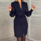 🎅Ventes de Noël anticipées - 50 % de réduction🎄Robe fendue à paillettes à col en V pour femmes