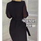 🎅Ventes de Noël anticipées - 50 % de réduction🎄Robe fendue à paillettes à col en V pour femmes