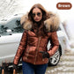 ❄️☃️Winter Offre spéciale-🔥🔥Dames casual chaud grand col de fourrure veste à capuche