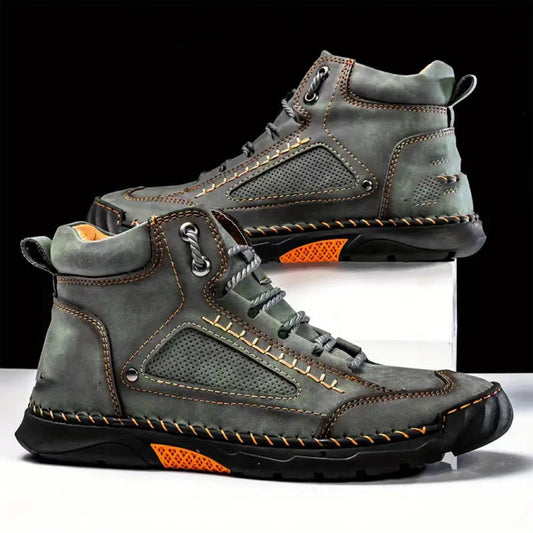 💥Chot Vente💥sylish cousue à la main Flat Sole Boots Men's 💥ultimate Comfort💥