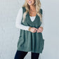 ✨Rabais saisonnier 49%✨👗Gilet pull pour femme avec col en V et poches