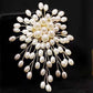 🎄Recommandation de cadeau de Noël🎁✨Broche en perles faite à la main de haute qualité pour femme.