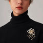 🎄Recommandation de cadeau de Noël🎁✨Broche en perles faite à la main de haute qualité pour femme.