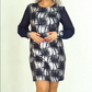💕👗Elégante robe à encolure ronde et manches longues✨.