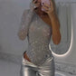 2025 Nouveau design✨💃Body asymétrique à paillettes pour femme