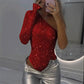 2025 Nouveau design✨💃Body asymétrique à paillettes pour femme