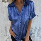 Women's Bronzed Lapel Long Sleeve Shirts