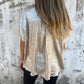 Women's Bronzed Lapel Long Sleeve Shirts