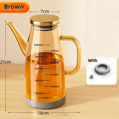 🔥Bouteille Distributeur d'Huile avec Bec Verseur Anti-Gouttes