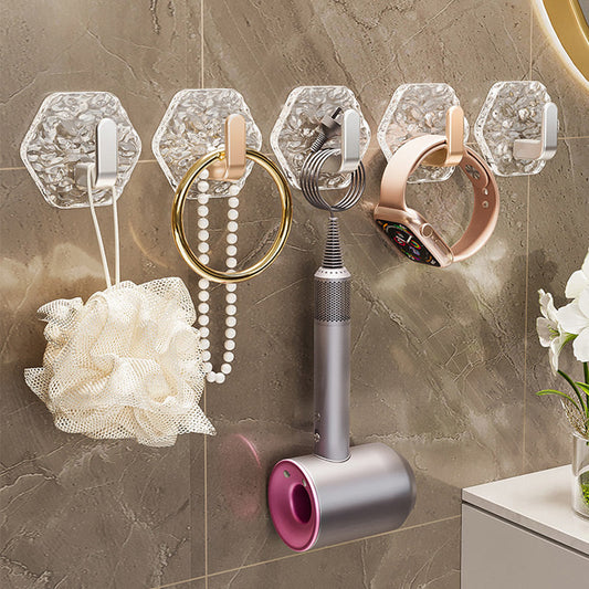 🧩🚫 OFFRE LIMITÉE 58% DE RÉDUCTION! 5 Crochets Muraux Adhésifs Ondulés Sans Perçage – Pas de Perçage, Pas de Dégâts, Forte Adhérence, Étanches & Réutilisables – Parfaits pour Cuisine, Salle de Bain, Chambre & Entrée 🏠✨