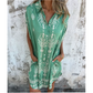 💞50% de réduction💞Classic robe en coton lin imprimé【S-3XL】
