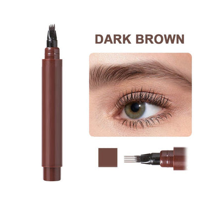 💄50% de réduction! 📢Stylo 4 en 1 Waterproof pour Barbe & Sourcils – Tenue 24h, Sans Bavures & 4 Teintes Naturelles 🧔‍♂️👁️