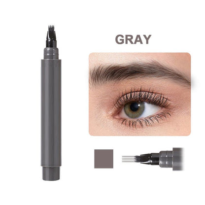 💄50% de réduction! 📢Stylo 4 en 1 Waterproof pour Barbe & Sourcils – Tenue 24h, Sans Bavures & 4 Teintes Naturelles 🧔‍♂️👁️