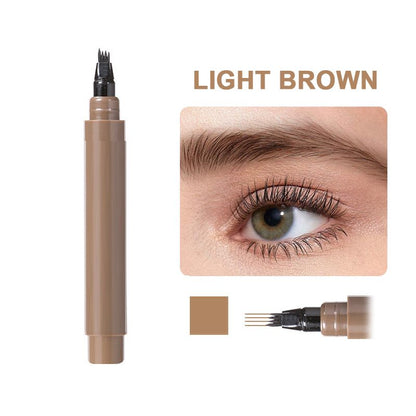 💄50% de réduction! 📢Stylo 4 en 1 Waterproof pour Barbe & Sourcils – Tenue 24h, Sans Bavures & 4 Teintes Naturelles 🧔‍♂️👁️