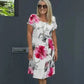🔥Jusqu'à 50 % de réduction!✨️Robe en cascade à imprimé floral multi-végétal