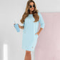 🌸Spécialités Printemps🌸👗Robe col rond manches 3/4 avec poches
