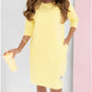 🌸Spécialités Printemps🌸👗Robe col rond manches 3/4 avec poches