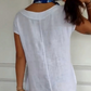 🏖️Soldes d'été 50% de réduction🌼Robe en coton à manches courtes à col rond pour femmes