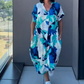 ✨Casual élégant imprimé V - cou robe pour les femmes(🔥51% de réduction)