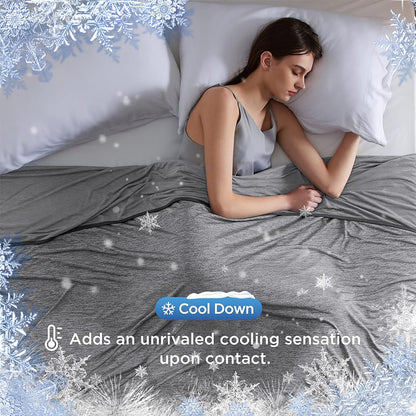 💤 Couverture Rafraîchissante à moitié prix ! Dites adieu aux sueurs nocturnes 🛏️❄️