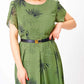 🌸Offres de printemps💐 Femme A-ligne robe midi ceinturée👗