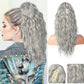 ⏳Réduction limitée de 49%🎁18 Inch Curly Wavy Frizzy Hair Extension with Ponytail