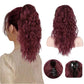 ⏳Réduction limitée de 49%🎁18 Inch Curly Wavy Frizzy Hair Extension with Ponytail