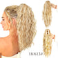 ⏳Réduction limitée de 49%🎁18 Inch Curly Wavy Frizzy Hair Extension with Ponytail