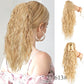 ⏳Réduction limitée de 49%🎁18 Inch Curly Wavy Frizzy Hair Extension with Ponytail