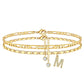 🌟🌹✨ PROMO LIMITÉE -56% ! Bracelet de Cheville Doré Superposé pour Femmes – Pailleté, Réglable & 2 Pièces (Or)